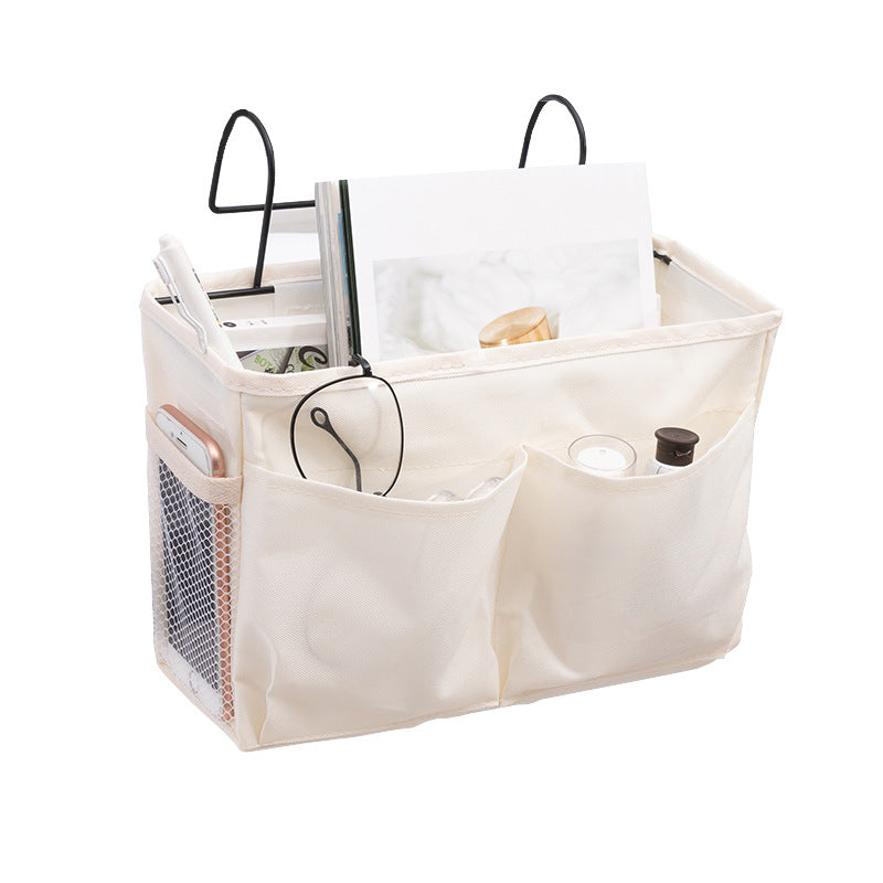 Bedside Hanging Storage Organizer – Space-Saving Basket for Bed Frames & Nightstands