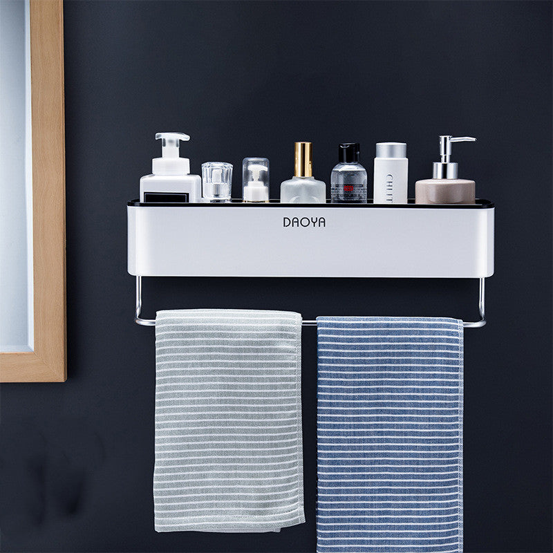 Adhesive Bathroom Wall Shelf – No-Drill Storage Organizer for Shower & Vanity