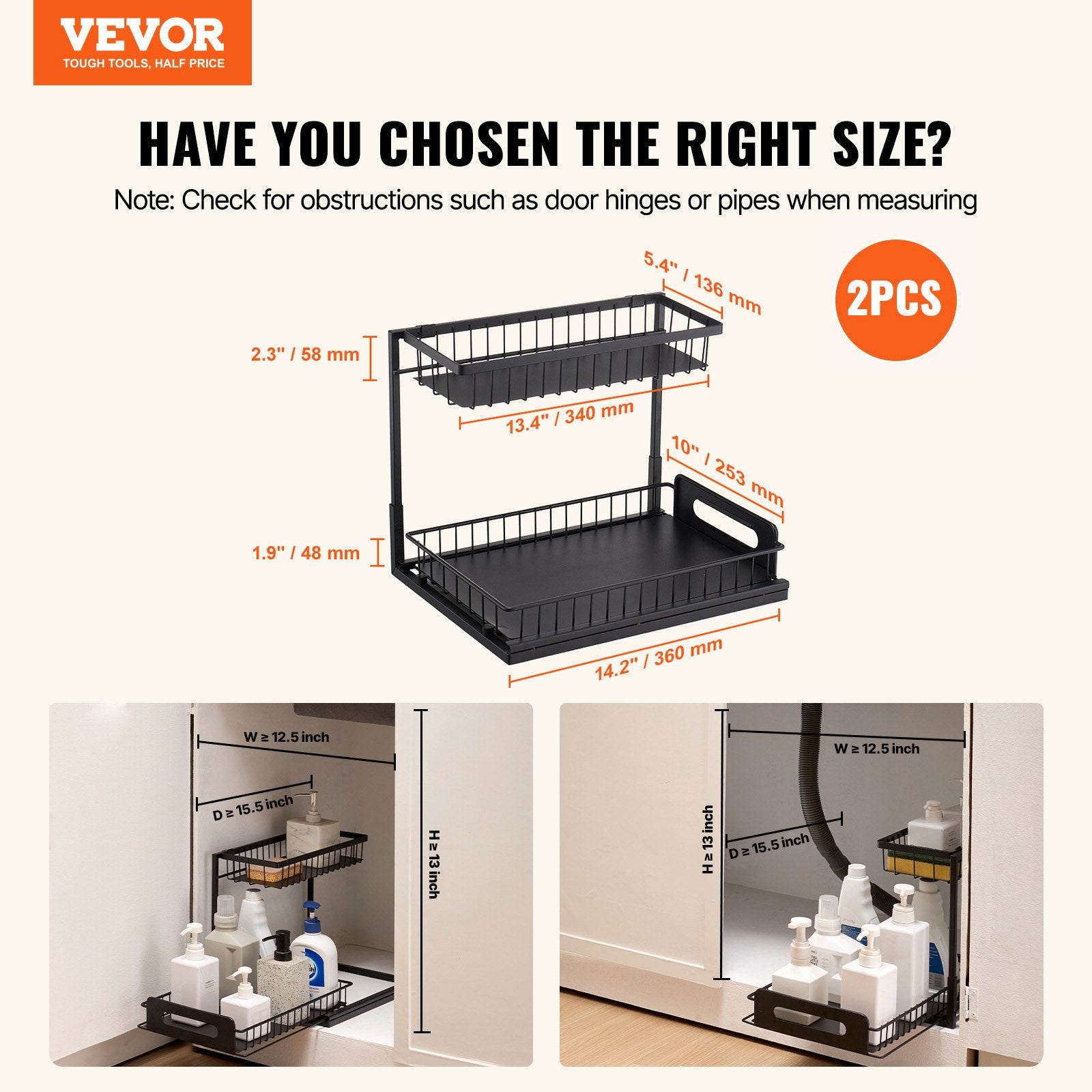 Under - Sink Bloom Rack - Expandable Organizer