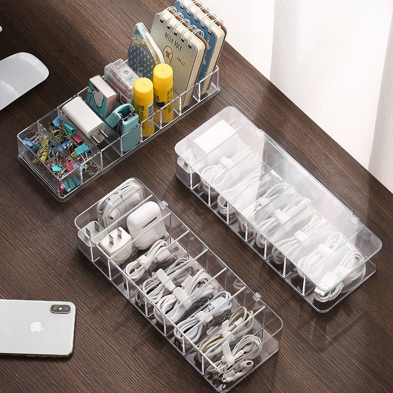 Dustproof Cable Management Box With Lid – Cord & Power Strip Organizer