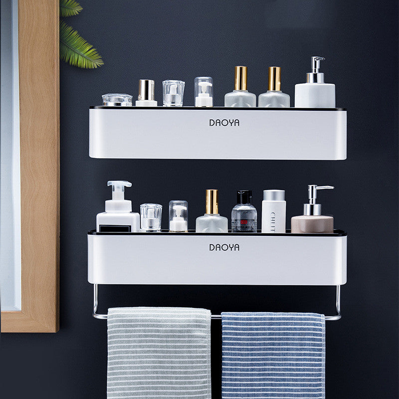 Adhesive Bathroom Wall Shelf – No-Drill Storage Organizer for Shower & Vanity