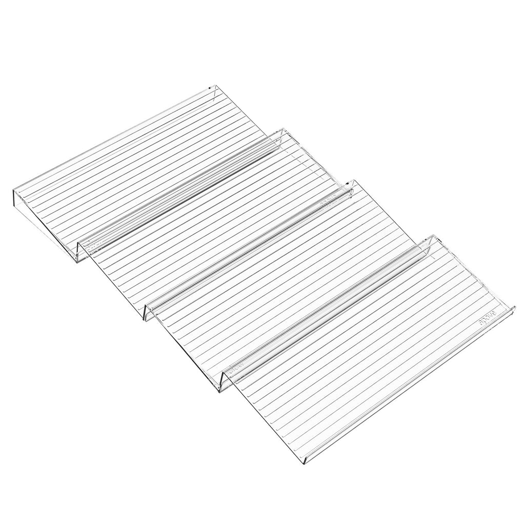 Acrylic Spice Display Rack – Tiered Countertop Organizer for Kitchen Cabinets & Pantries