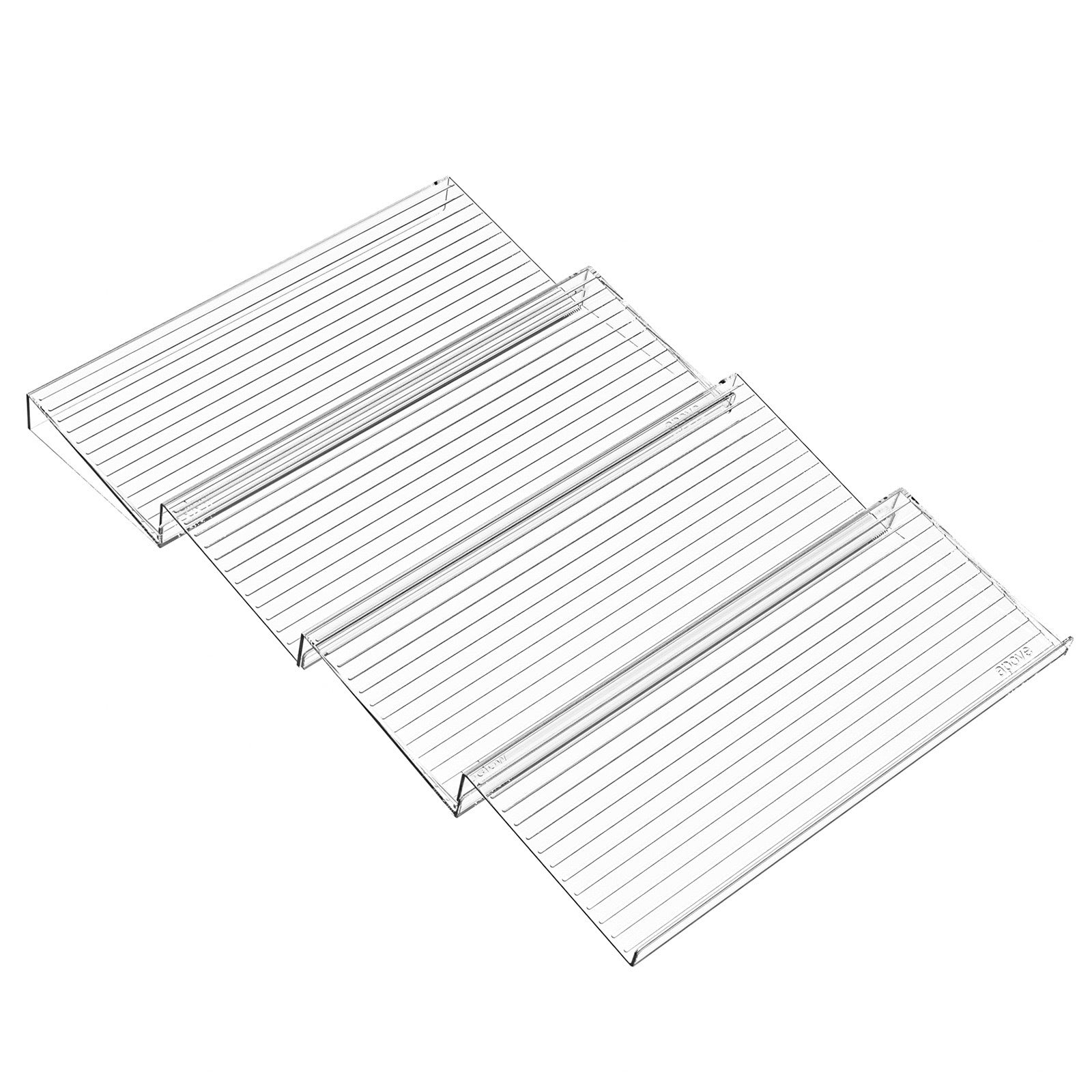 Acrylic Spice Display Rack – Tiered Countertop Organizer for Kitchen Cabinets & Pantries