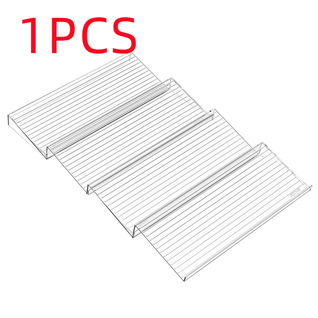 Acrylic Spice Display Rack – Tiered Countertop Organizer for Kitchen Cabinets & Pantries